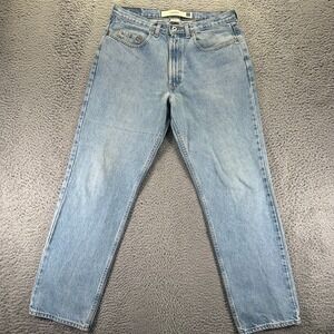 Vintage Gap Jeans Mens 34x32 Blue Cotton Denim Straight Relaxed Faded Workwear